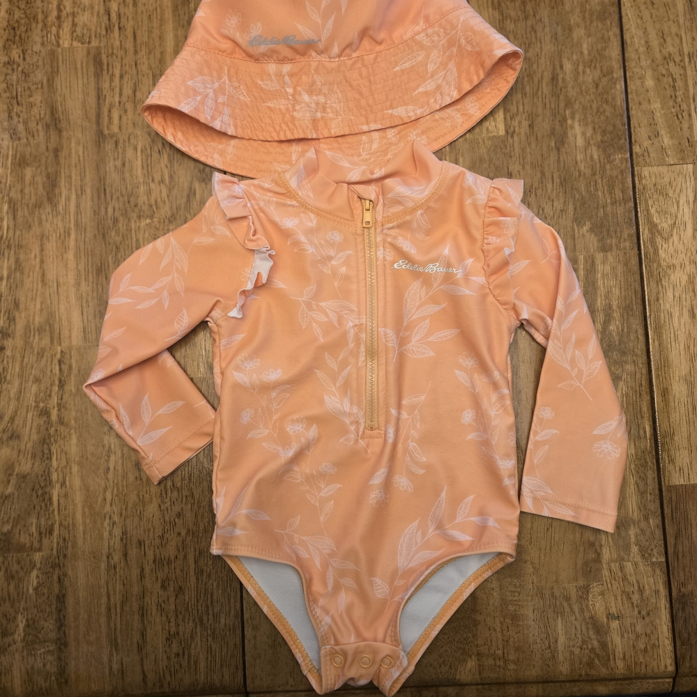 Eddie Bauer Orange Baby Outfit